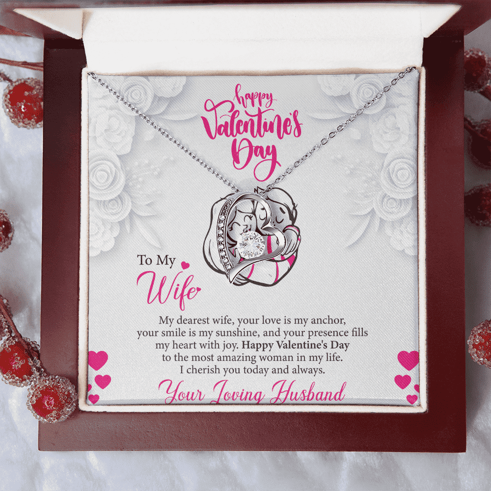 Happy Valentines Day | To My Wife | Heart Pendant