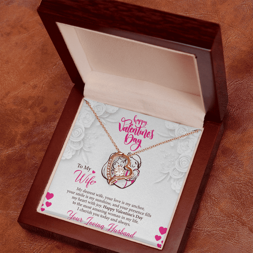 Happy Valentines Day | To My Wife | Heart Pendant