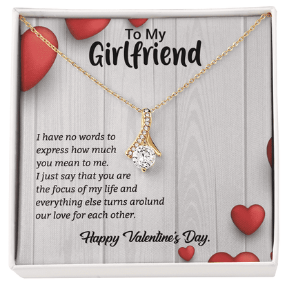 Happy Valentines Day | To my Girlfriend | Alluring Beauty Necklace