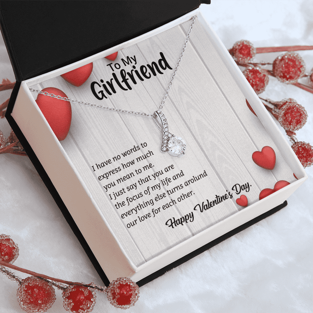 Happy Valentines Day | To my Girlfriend | Alluring Beauty Necklace