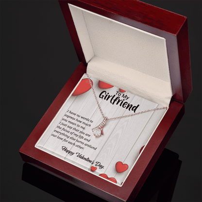 Happy Valentines Day | To my Girlfriend | Alluring Beauty Necklace