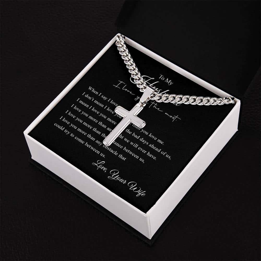 To My Husband | Cross Necklace