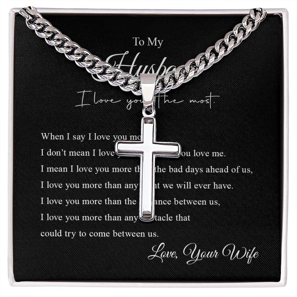 To My Husband | Cross Necklace