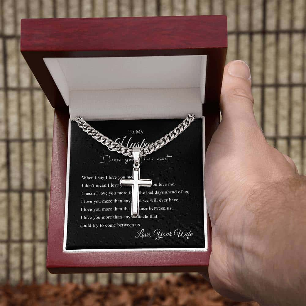 To My Husband | Cross Necklace