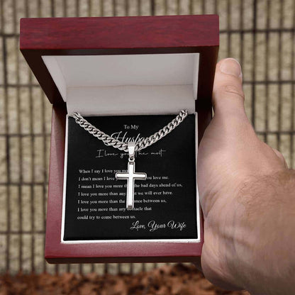 To My Husband | Cross Necklace