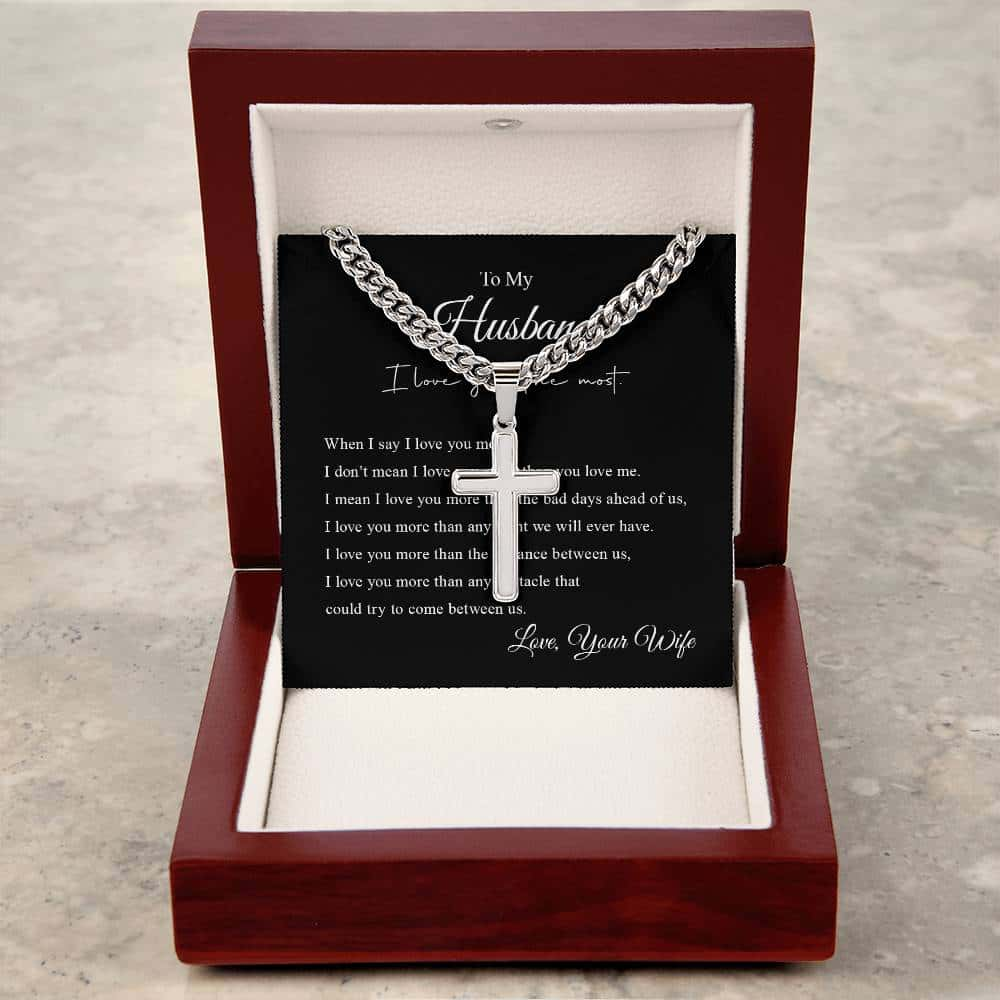 To My Husband | Cross Necklace