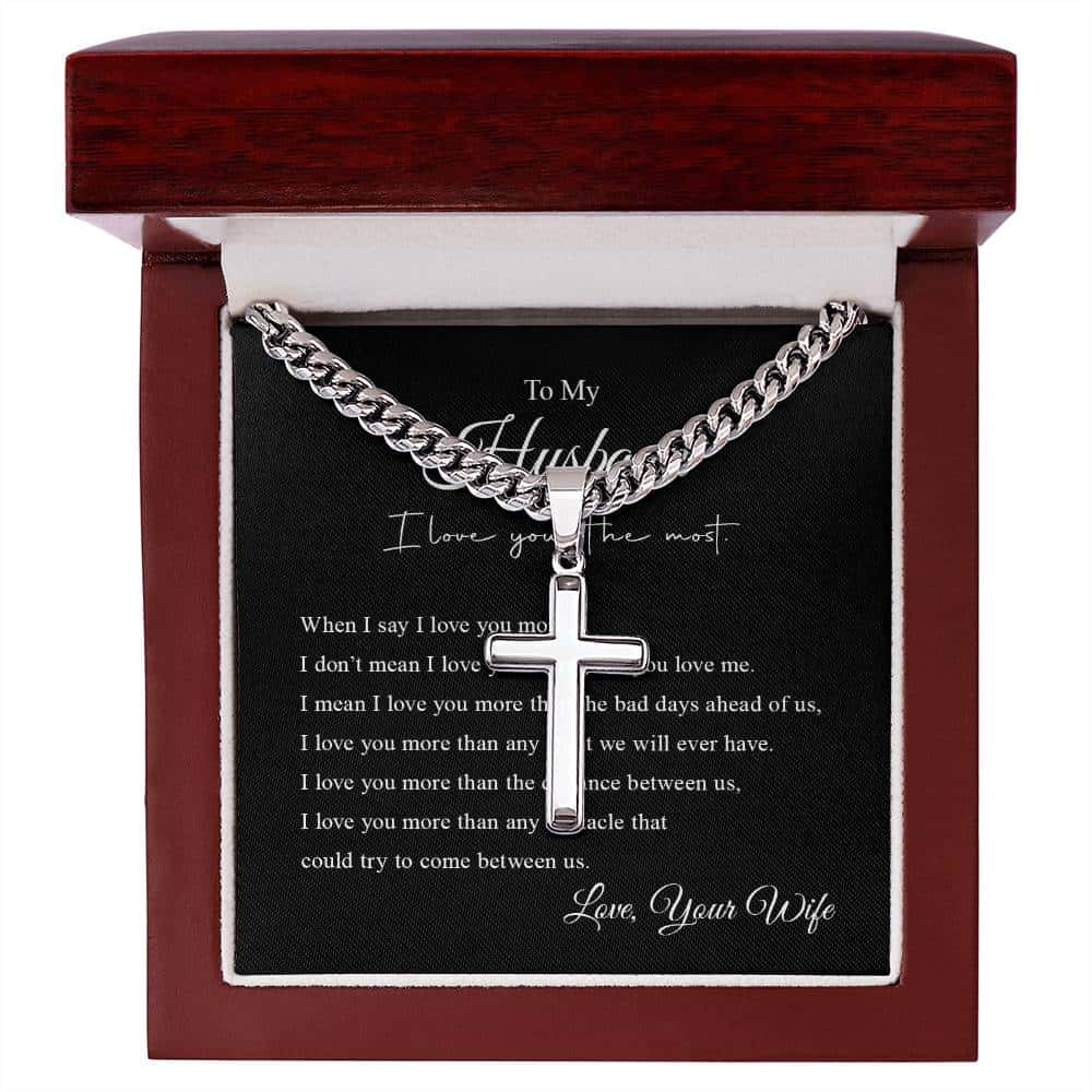 To My Husband | Cross Necklace