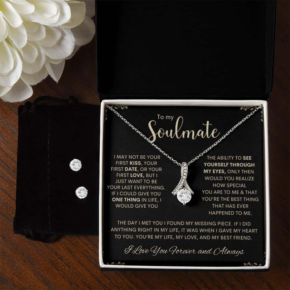 To My Soulmate | Alluring Beauty Necklace & Earring Set