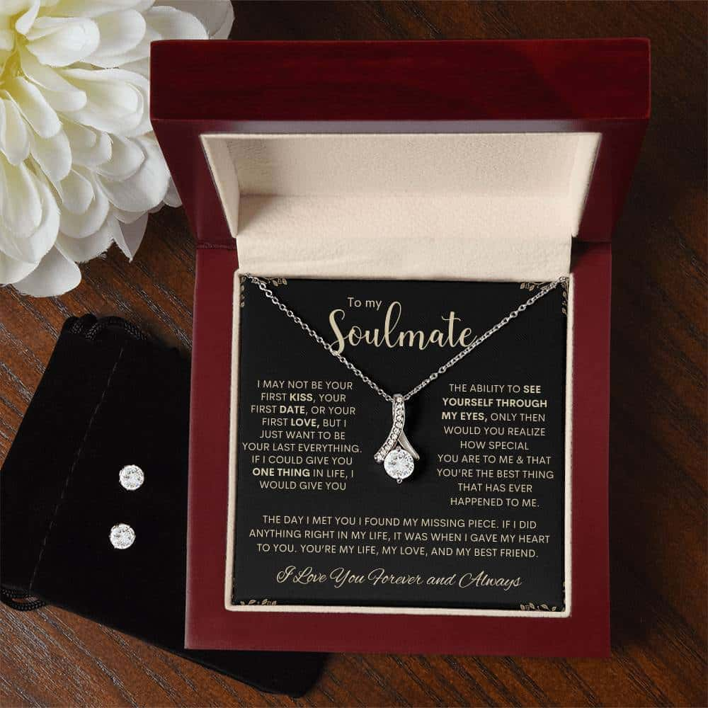 To My Soulmate | Alluring Beauty Necklace & Earring Set