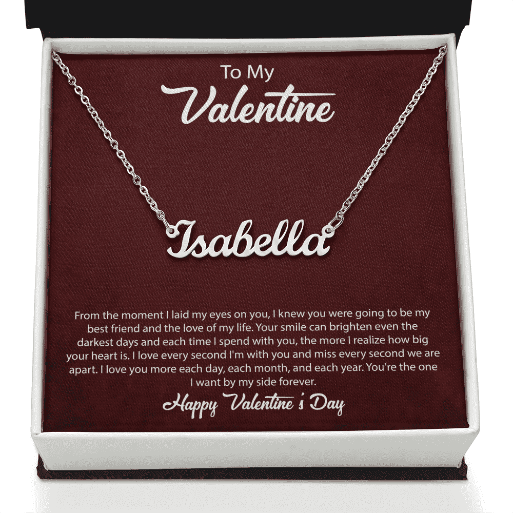 Happy Valentines Day | Custom Name Necklace