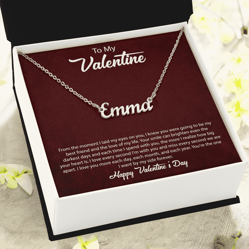 Happy Valentines Day | Custom Name Necklace