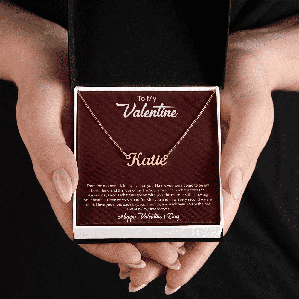 Happy Valentines Day | Custom Name Necklace