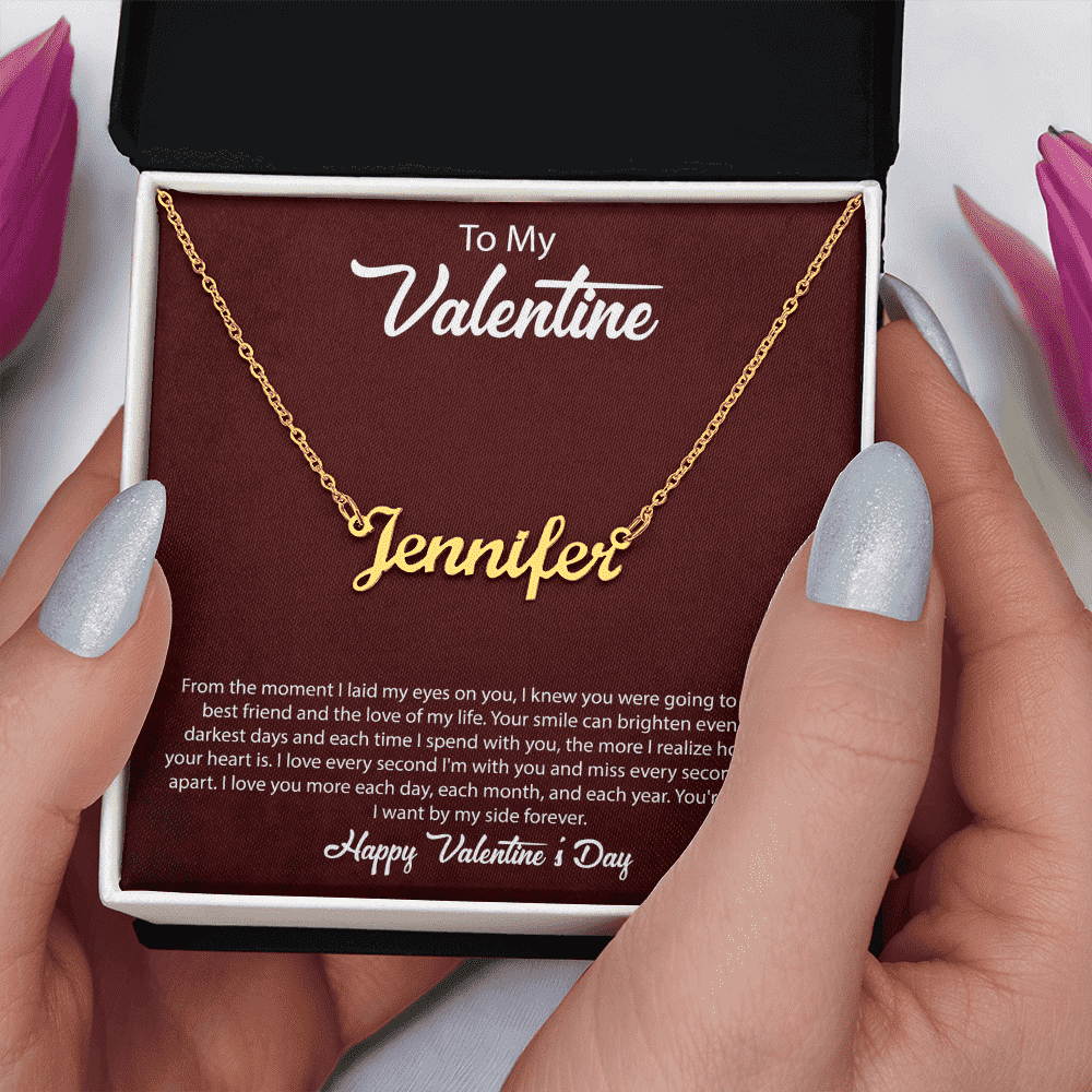 Happy Valentines Day | Custom Name Necklace