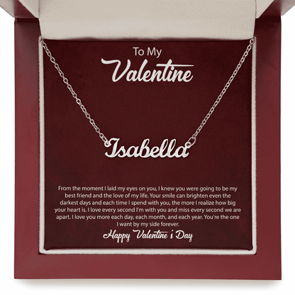 Happy Valentines Day | Custom Name Necklace