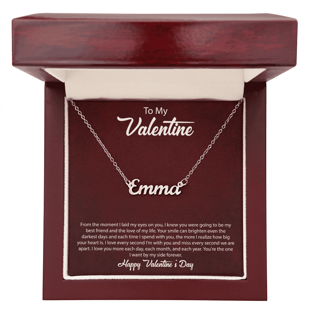 Happy Valentines Day | Custom Name Necklace