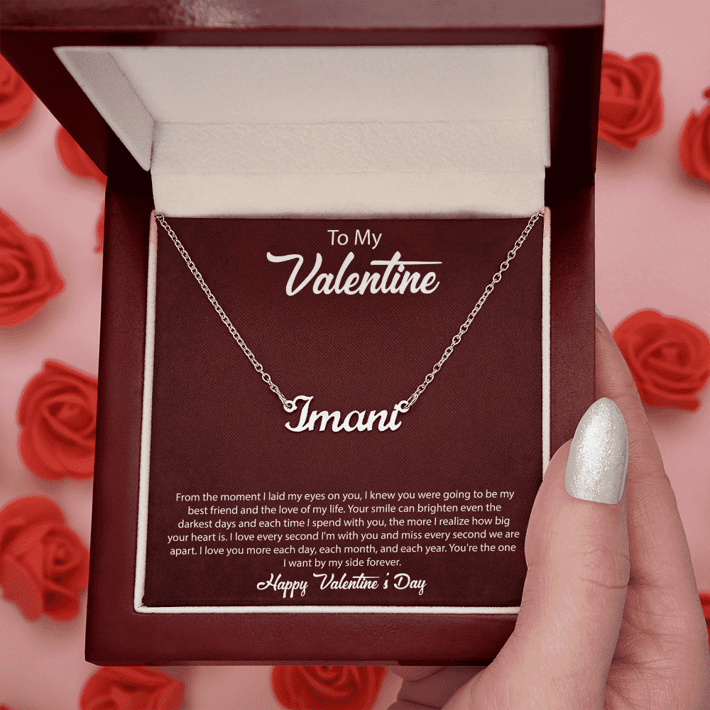 Happy Valentines Day | Custom Name Necklace