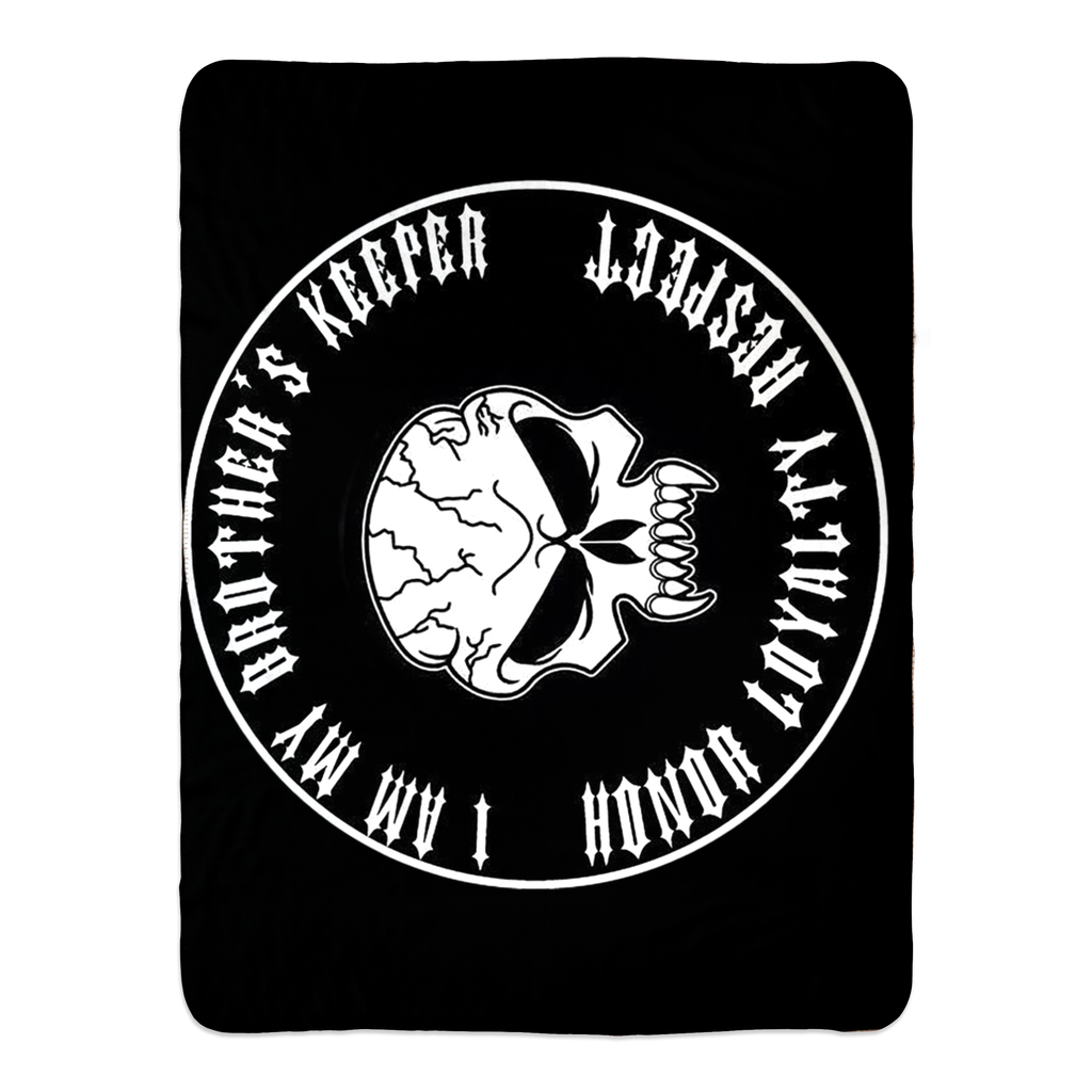 Punishers "I Am My Brother's Keeper" Fleece Sherpa Blanket